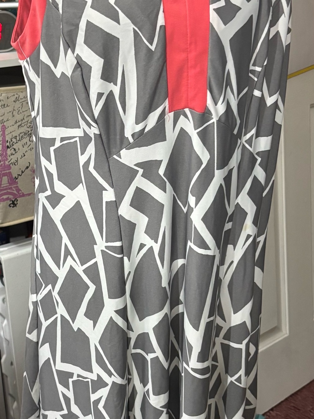 JEM Gray and White Patterned Accessory